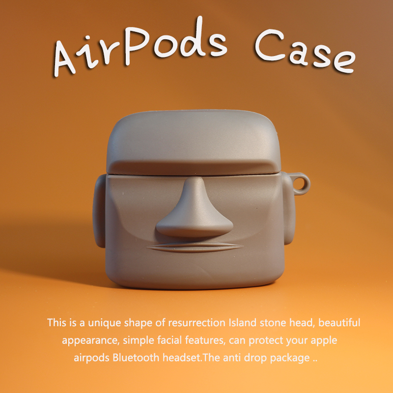 Original airpods Bluetooth k66 headphone miniso protective sleeve pro cartoon h16pro stone like freebuds3