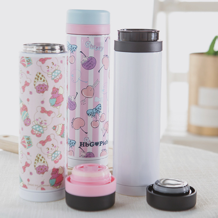 M45 exit DAN overvalues recommend cute cartoon pattern portable straight cylinder insulated cup