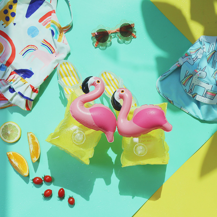 R133 Original DAN official website 15 knives synchronous June 1 gift IND Flamingo children double airbag floating armband