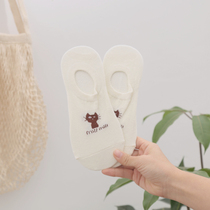 N16 Korean DAN fresh INS Wind cute cat silicone non-slip boat socks do not return