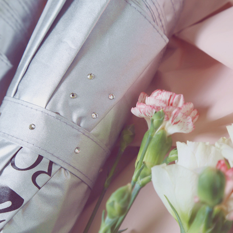 P22 ultra-valued original heavy pound high-end automatic umbrella inlaid water drill black swath radiation-proof sunshade