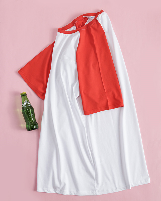 K23 Tank Pediatrics ~ Oversize Bangs LOOSE ROUND COLLAR T-SHIRT