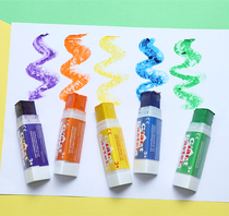 E17 British DAN CE certified three-dimensional color childrens painting creative rotating oil painting stick three colors 5 face
