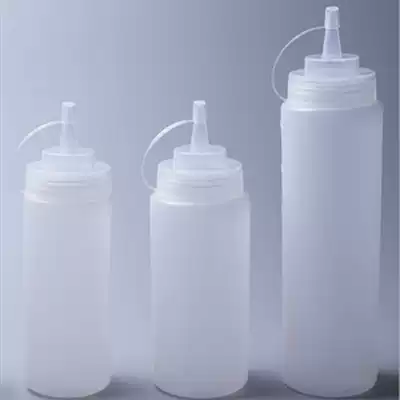 Food grade PP seasoning bottle 360 400 600ml squeeze sauce bottle tomato sauce bottle squeeze bottle plastic squeeze sauce bottle