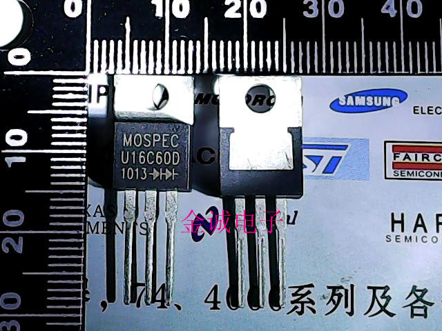 Spot U16C60D Packaging TO-220 16A 600V rectified diode in the same direction