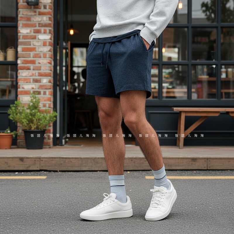 Soft Jersey Short 5'' Men's Sports Shorts Soft and Sweat-Absorbent