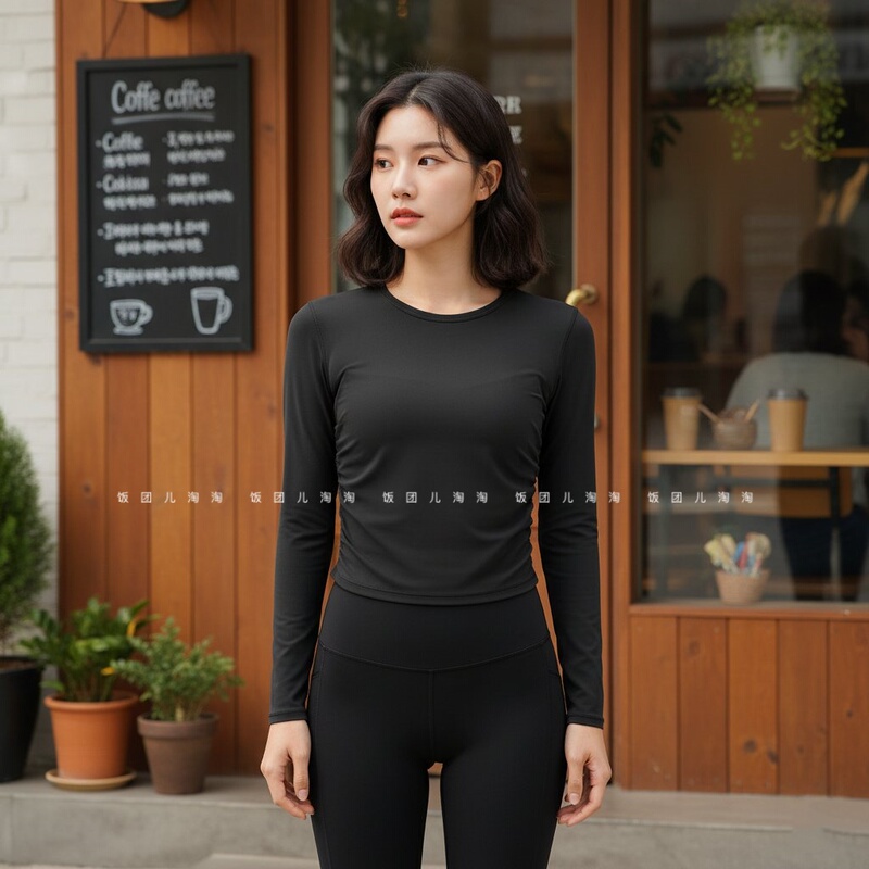 All It Takes Long Sleeve Ribbed Nulu Ribbed Long-Sleeve Top with a Naked Feel