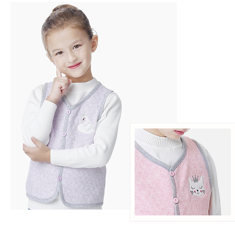 Áo vest bé gái cotton xuân hè 2018 mới mặc áo vest bé trai vest bé gái áo khoác cotton quần áo trẻ con