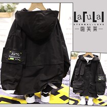 Raffé childrens clothing 2022 fall new men and women CUHK children casual overalls with cap jacket childrens windjersey 3760