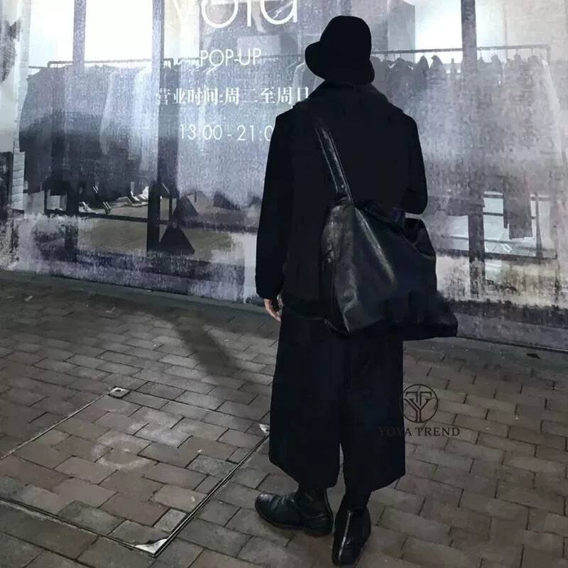Йоджи ЯМАМОТО Ямамото Ямамото Ямамото Ниссан Темные симптомы кондиционирования тканей Свободные штаны Харон Вкус