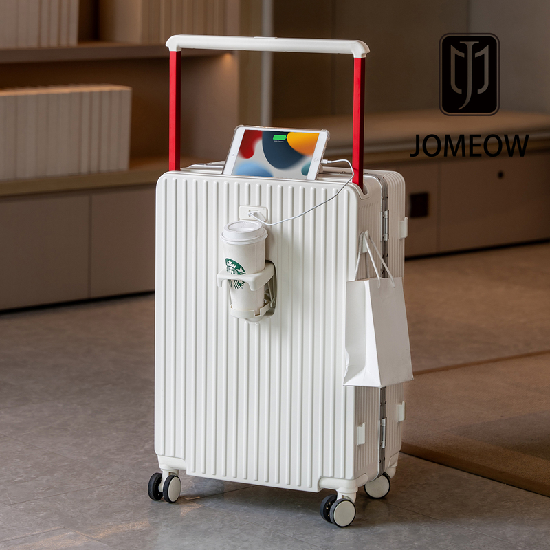 Aluminum Frame Wide Trolley Suitcase with Universal Wheels, Large Capacity, Suitable for Men and Women, Students, Can Be Used as Carry-On Luggage, Durable Suitcase
