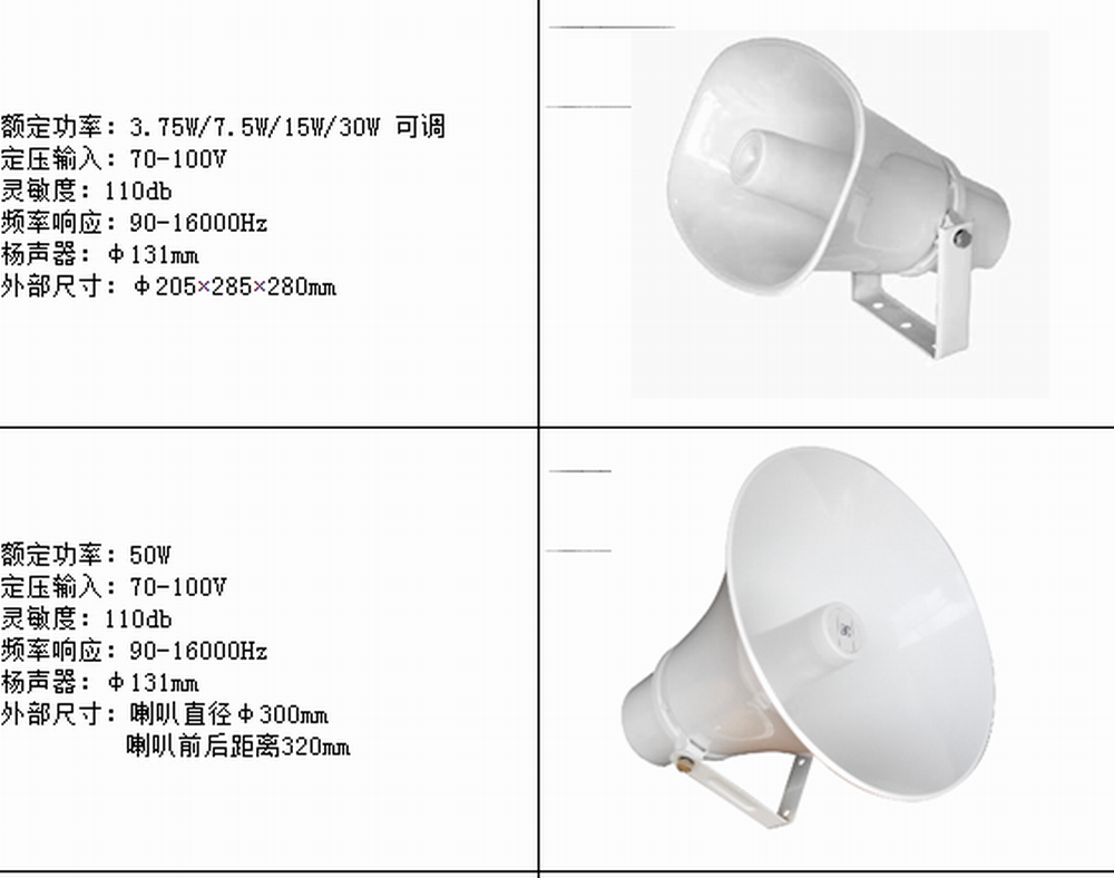 25W trumpet horn 30W horn sound old - fashioned big horn campus horn in village trumpet