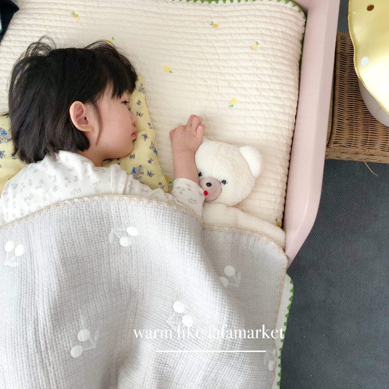 My own children use ~fafamarket Korea handmade baby sheet embroidery process Soft and comfortable