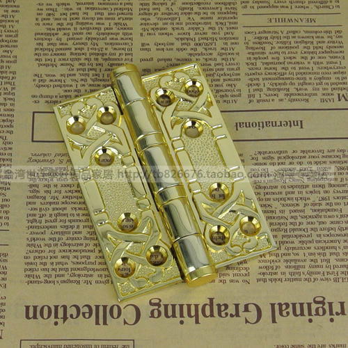 Taiwan Tai Good Bearings Silent Pure Bronze Door Hinge Eurostyle Luxury 5 Inch Full Copper Door Hinge HG 301 3G