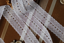 Leavers Lace French lace #279 fine cotton lace handmade DIY
