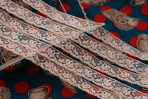 Leavers Lace French Lace #308A Beige Generative Handmade DIY