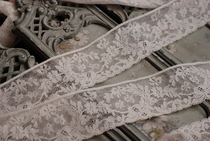Leaves Lace French lace bow Flower branch#149G Handmade diy