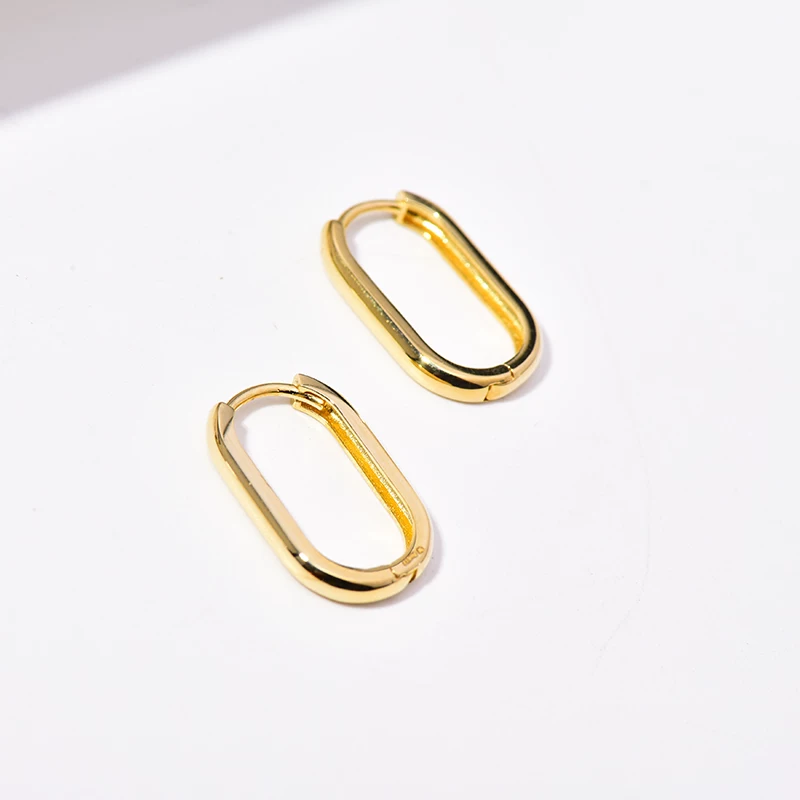 Серьги, 14 карат, 10 карат, простой и элегантный дизайн