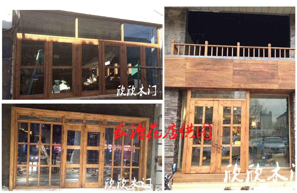 Whole house furniture effect Fruit plot Shops Decoration Effect Solid Wood Log Fields Garden Nordic American Style New style European