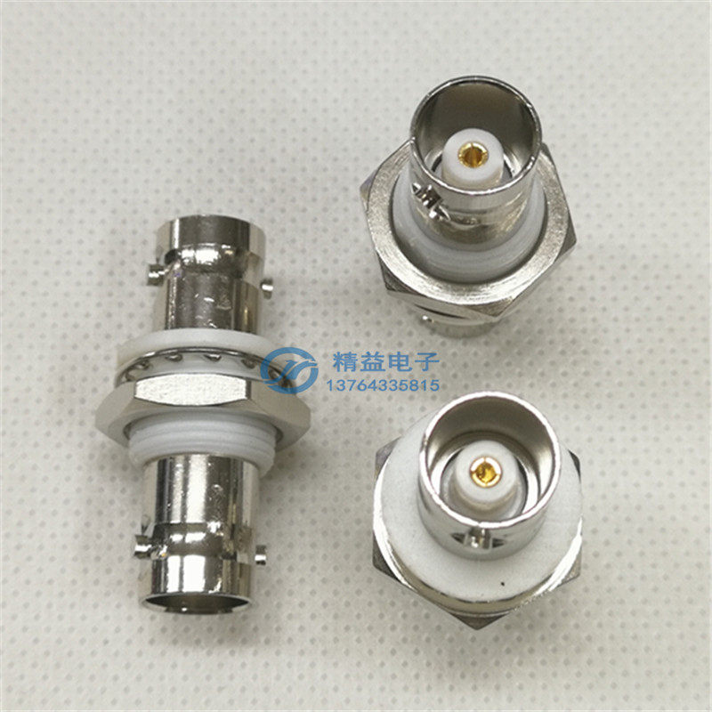 Film adapter BNC insulation mother-to-mother Q9 dual-pass butt BNC-KKY side nut fixing panel