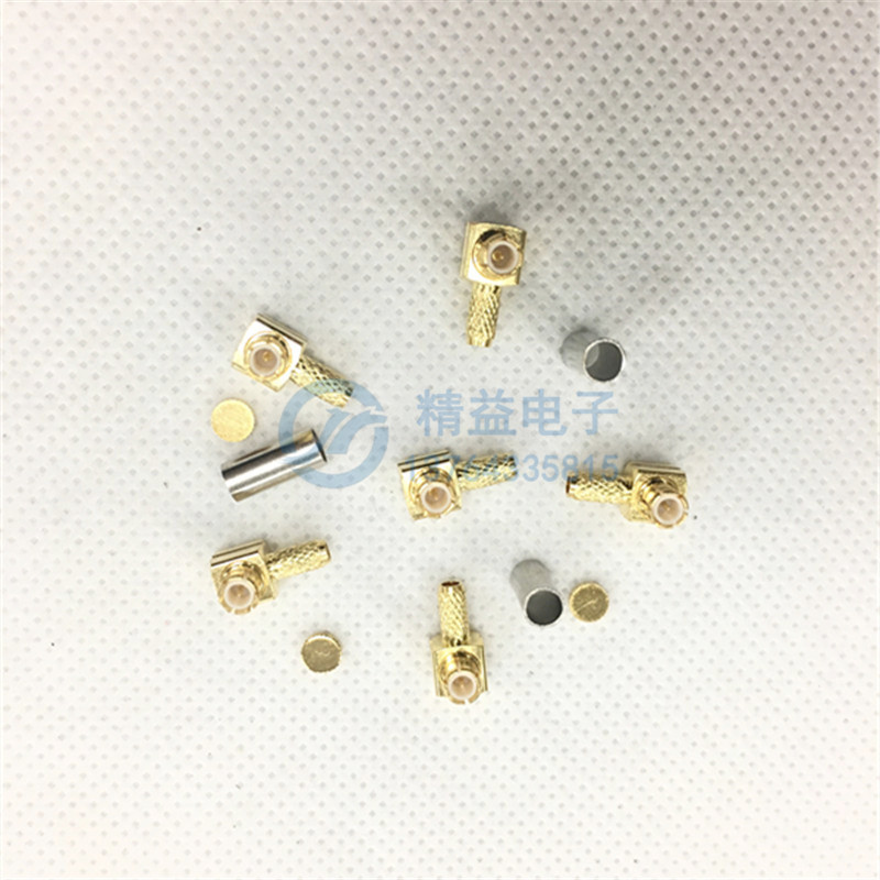 MCX-JWC-1 5 RF connector MCX male elbow connector to RG316 silver-plated high frequency line 50 ohms