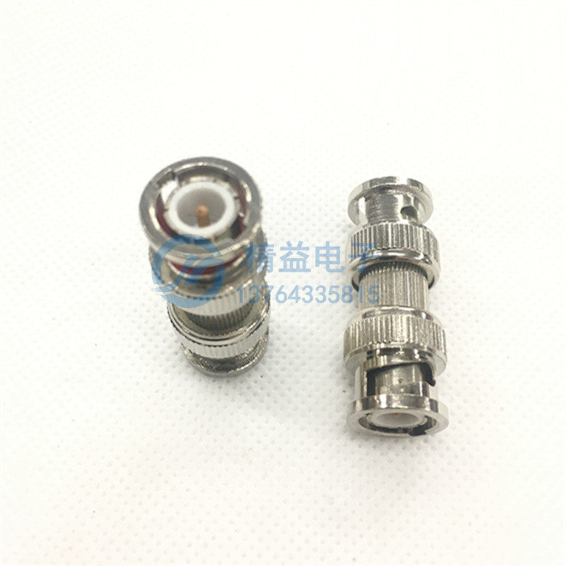 Q9 Q9 connector Q9-JJ BNC-JJ BNC male head double through inner needle 50 Ohm BNC revolution BNC