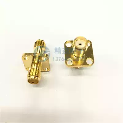 High quality connector SMA female turn smafemale SMA-KKF SMA male thread inner hole double pass with flange