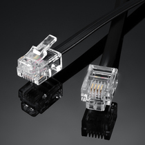 Customized telephone line multi-strand 4-core telephone line with crystal head telephone connection jumper 1 m 2 3 M Black