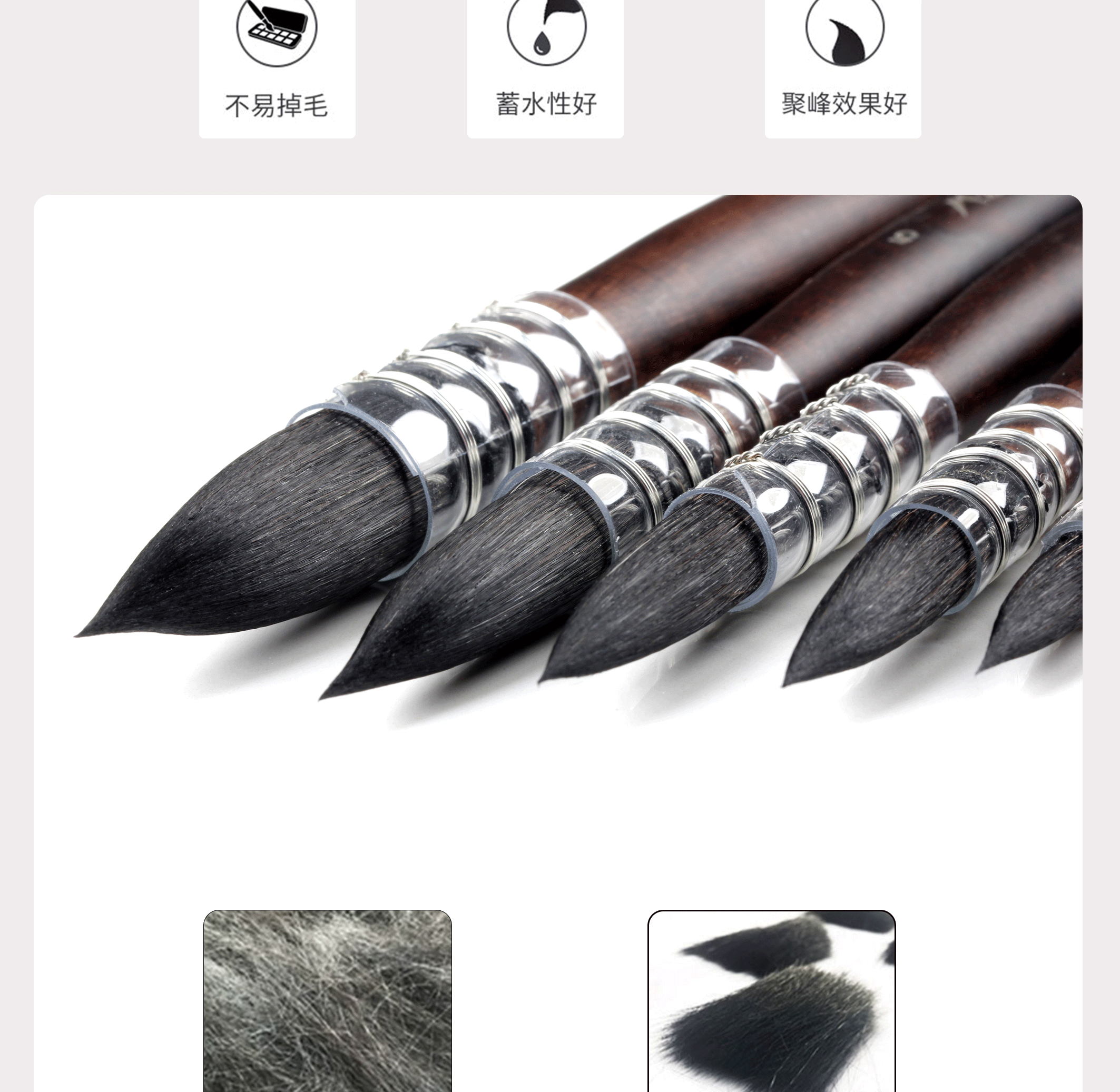 Кисть для рисования масляными красками 马蒂尼mairtini水彩画笔611松鼠拖把毛水彩笔圆头毛笔铺色勾线笔