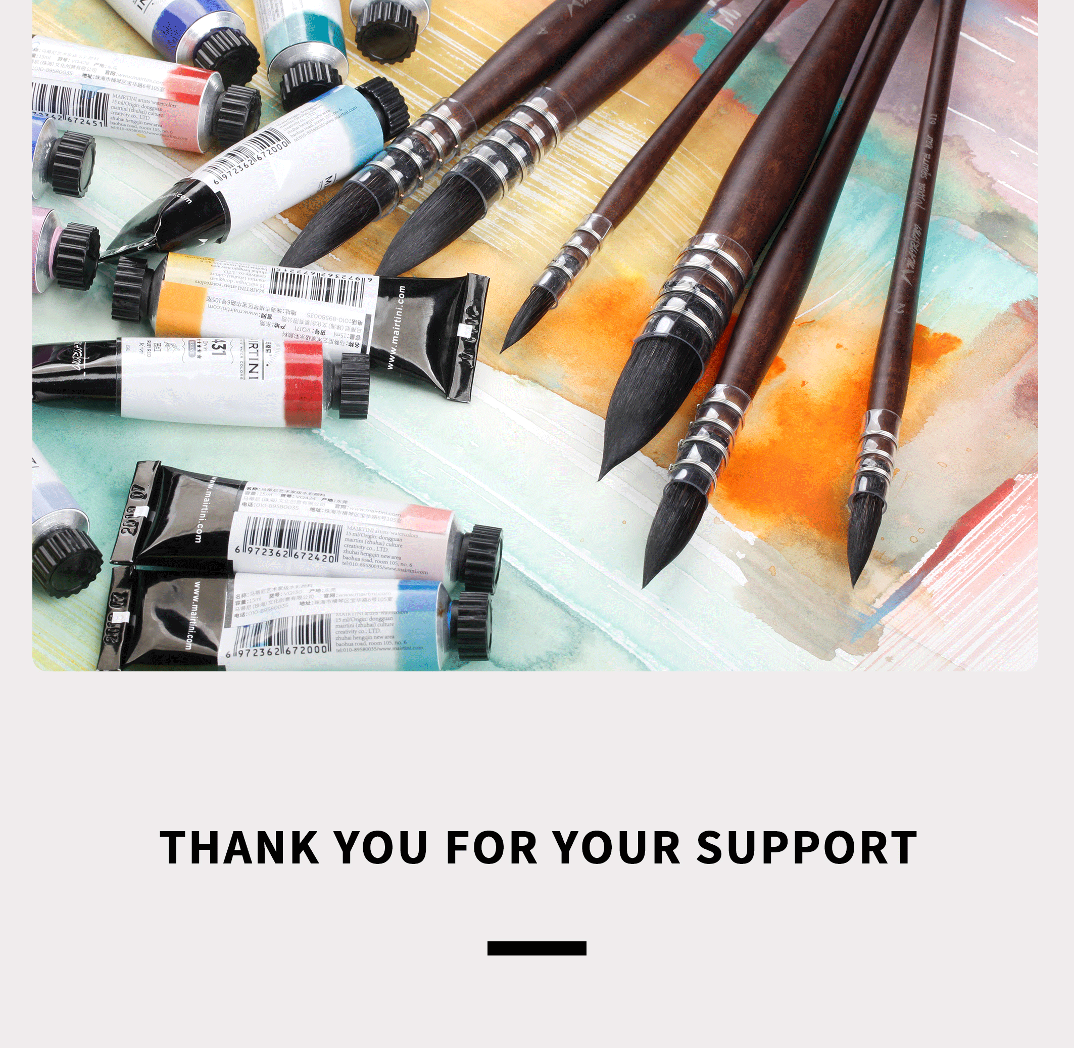 Кисть для рисования масляными красками 马蒂尼mairtini水彩画笔611松鼠拖把毛水彩笔圆头毛笔铺色勾线笔