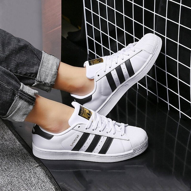 Genuine Adidas clover men's and women's casual shoes SUPERSTAR shell toe low-top sneakers EG4958