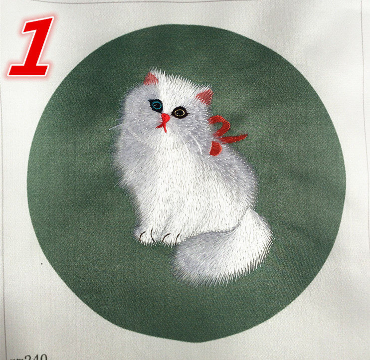 Suembroidered single-sided embroidered pattern diameter 15 cm embroidered finished embroidered sheet 3 pieces