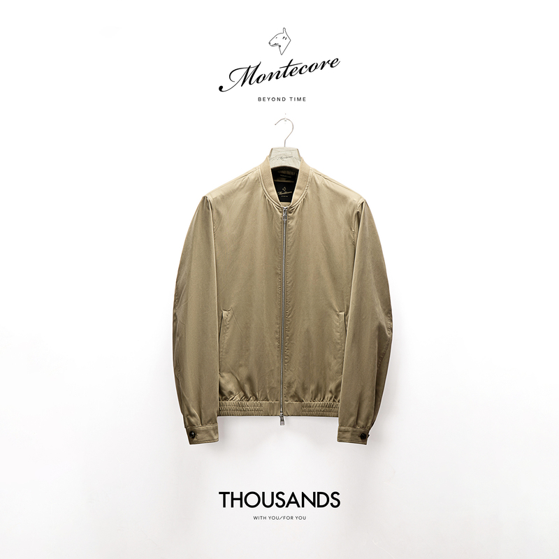 Three Thousand | Montre Puppy German Debal Fur Suede Sand-Washed Fabric - Air Force Flight Jacket Af1037