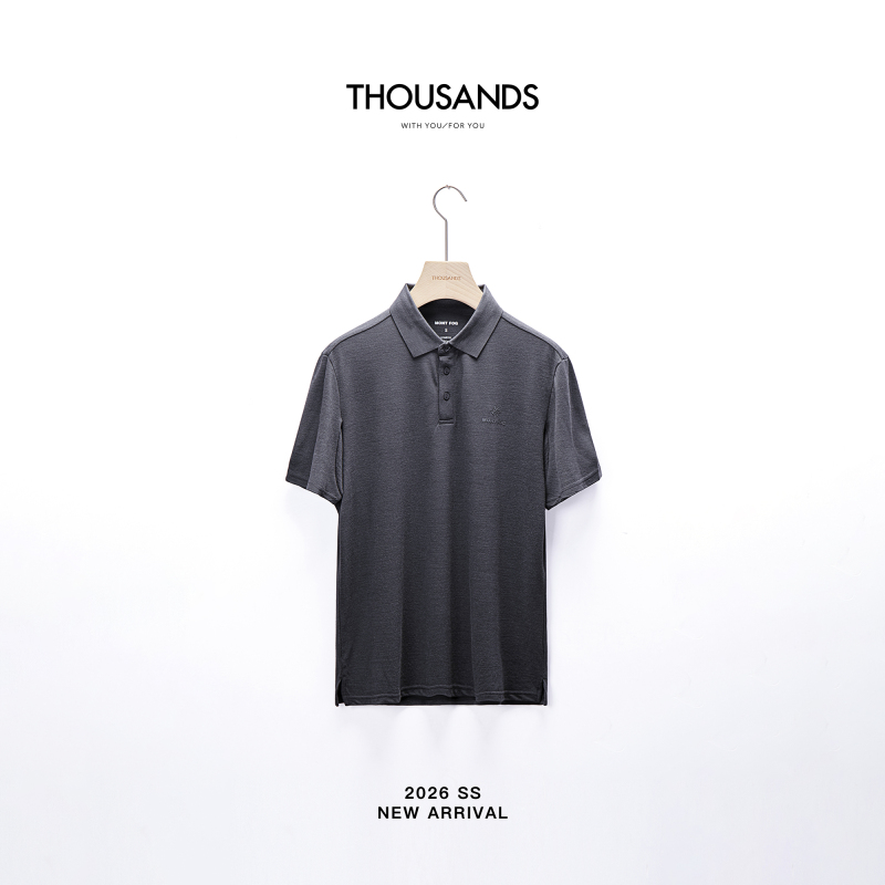 Montfog Ultra-Fine Wool Pique Coolmax ® /Full Rubberized Lapel Polo Shirt Ah2521 Montfog Ultra-Fine Wool Pique Coolmax ® /Full Rubberized Lapel Polo Shirt Ah2521