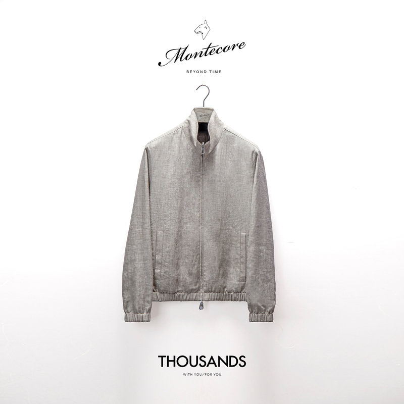 Three Thousand | Montre Midsummer Lightyear Lp Silk Wool Linen/Reversible Flight Jacket + Jogging Trousers Af1044