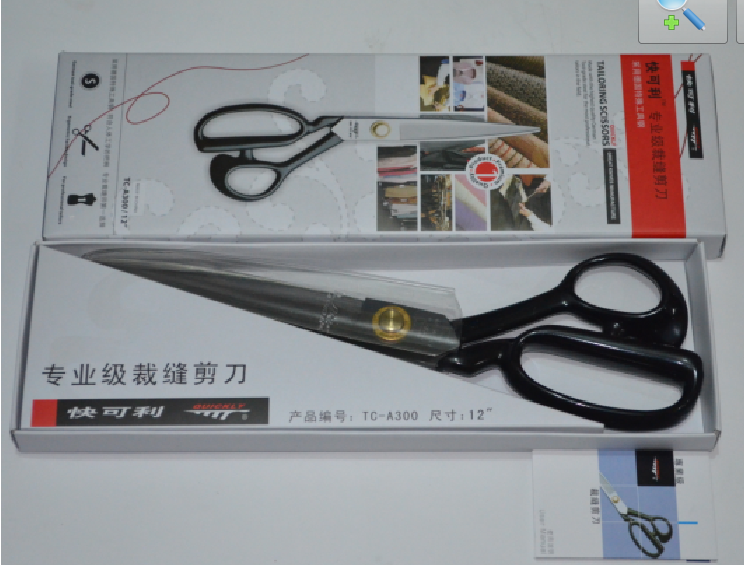 Quick and good TC-A30012 inch Professional grade Tailor Scissors Clothing Cut Fabric Art Scissors Forged and Scissors Forged