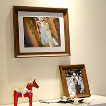 American vintage wood grain wall hanging photo frame picture frame 8 open 4K16 inch 20 inch 24 inch A4 can be customized framed painting jam