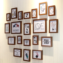 Love love photo wall photo frame wall heart-shaped 20 photo frame combination Nordic Studio Home improvement bedroom study printing