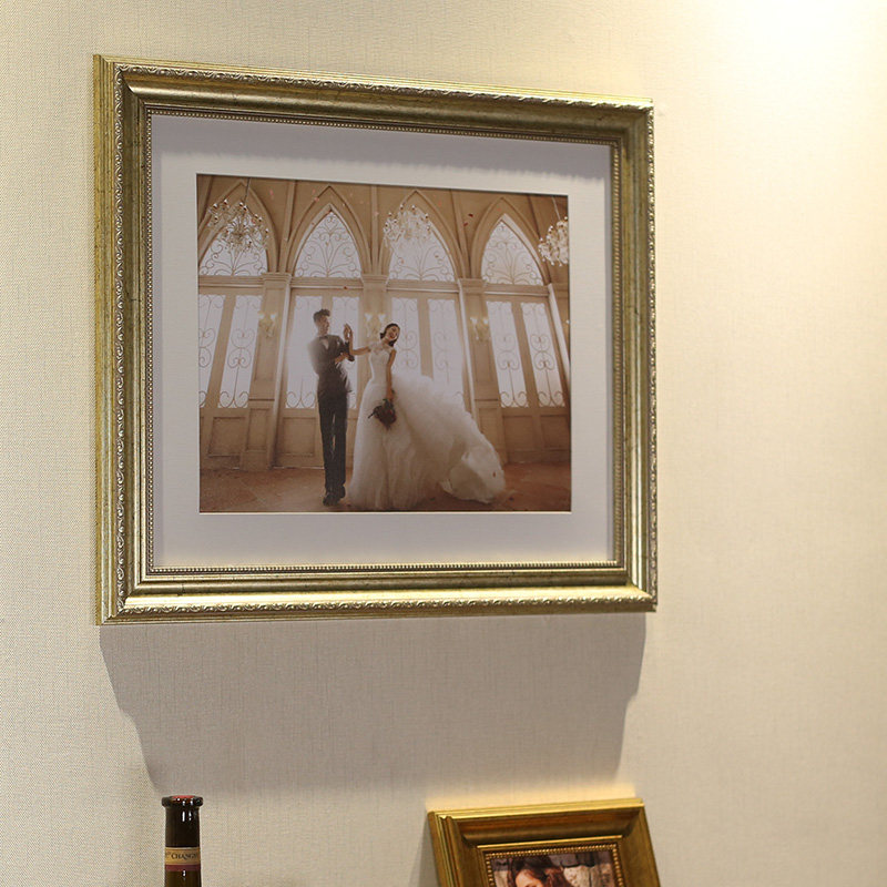 Eurostyle hanging wall photo frame 16 inch 20 inch 24 inch A4A38 open 4 open villa wedding photo gallery Framed Cardboard