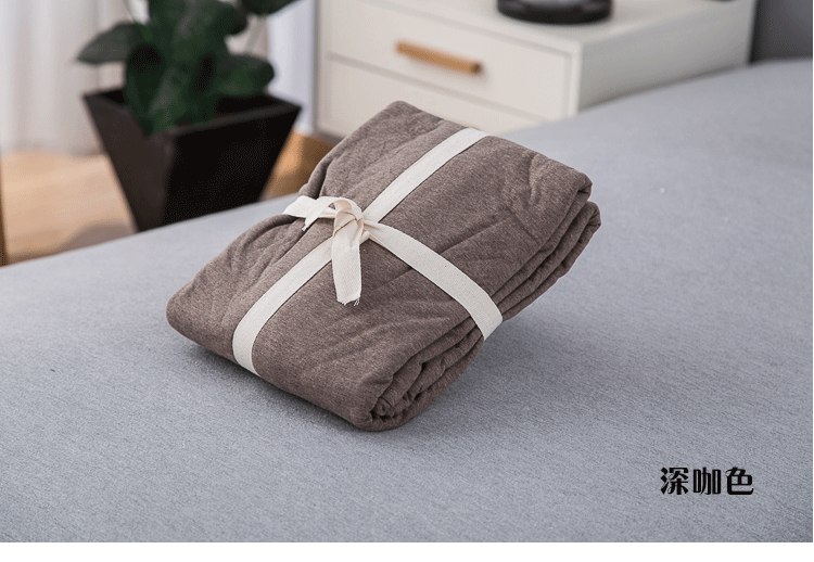 Khăn trải giường bằng vải cotton dệt kim đơn màu giường đơn 笠 ngủ nude bông cotton 1,5 / 1,8 giường - Khăn trải giường drap giường cotton