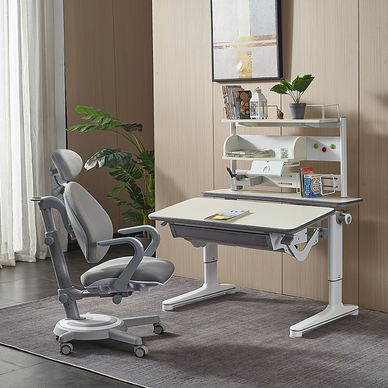 Export solid wood children's lift desk study table and chair set primary and secondary school students' desk modern home desk and chair