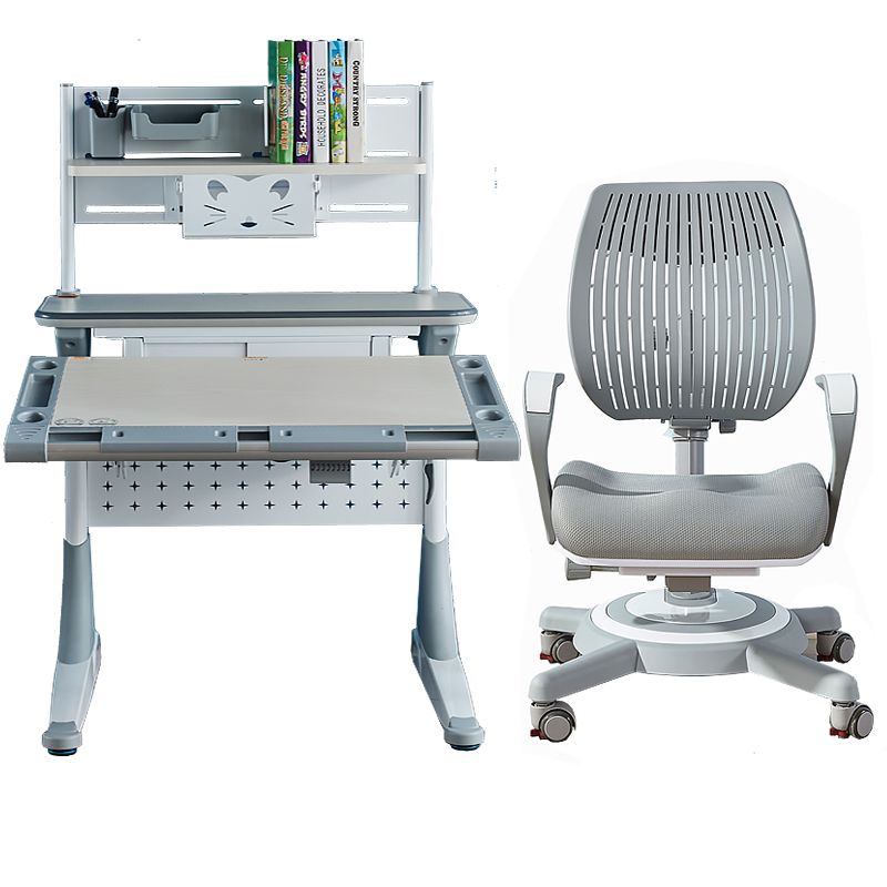 Mini 80CM Harvard children study table and chairs suit solid wood lifting student desk Zhengpose desk small family type