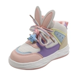 Демисезонная спортивная обувь, утепленные туфли, кролик, высокие детские кроссовки для мальчиков