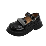 Туфли для принцессы для кожаной обуви, универсальная обувь для отдыха, осенние, подходит для подростков