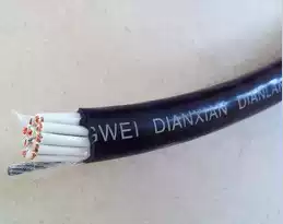 Anti-tension accompanying driving cable HCX16 * 1 electric crane line with steel wire driving line