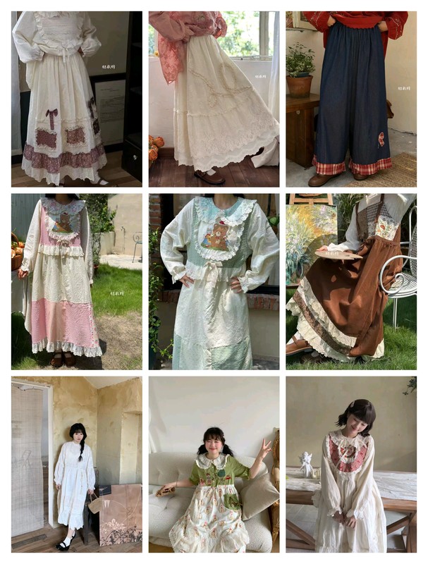 No Return) A241 Orange Clothing, Yizenshen Style, Heavy Embroidery, Spring and Autumn Style, Half Skirt, Pants, Dress, Miscellaneous Collection