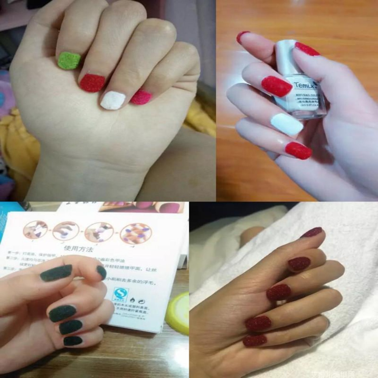 Nhung sơn móng tay không độc hại hai chai kết hợp bộ nhung trắng sang trọng làm móng tay nhiều màu lâu dài - Sơn móng tay / Móng tay và móng chân sơn opi