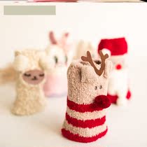 Christmas Socks Coral Suede Flooring Socks Socks Home Socks Home Socks Socks Warm Plush Sleeping Socks Thickened Women Cute
