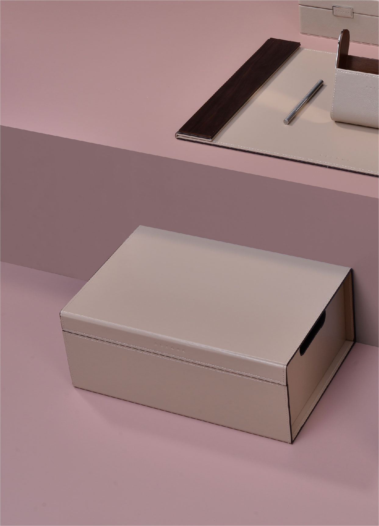 Upscale PU leather hem containing box ring Jewelry Packaging Box Necklace Bracelet First Decorated Case Debris Storage Box