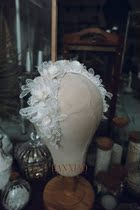 Han Xiao classical retro crystal flower bride headgear studio shape